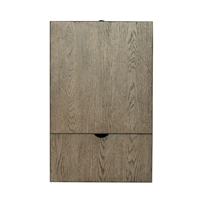 Americana Farmhouse Chair Side Table in Dusty Taupe - Discount Furniture World (Burlington,NC)