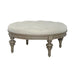 Liberty Furniture Americana Farmhouse Round Cocktail Ottoman in Dusty Taupe image