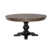 Americana Farmhouse Single Pedestal Table Base- Black image