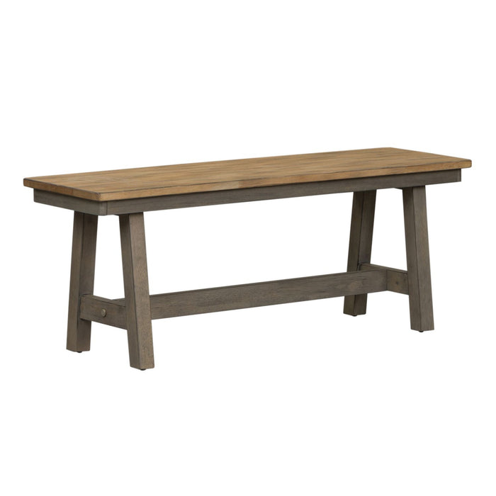 Lindsey Farm 6 Piece Trestle Table Set - Discount Furniture World (Burlington,NC)