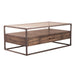 Jamestown Rectangular Cocktail Table in Brown - Discount Furniture World (Burlington,NC)