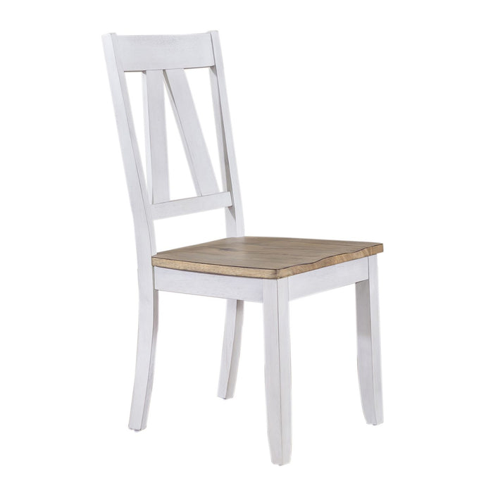 Lindsey Farm 6 Piece Trestle Table Set - Discount Furniture World (Burlington,NC)