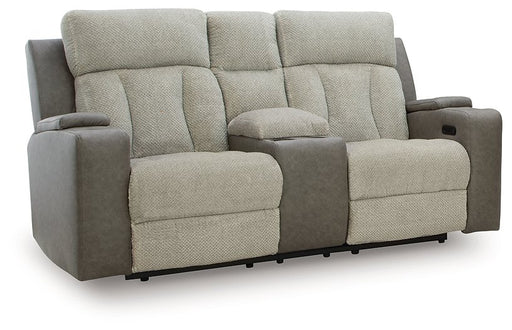 WhipLash Power Reclining Loveseat with Console - Discount Furniture World (Burlington,NC)