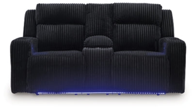 Forest Lake Power Reclining Loveseat with Console - Discount Furniture World (Burlington,NC)