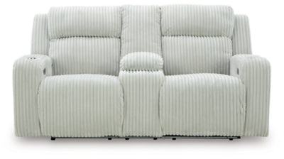 Forest Lake Power Reclining Loveseat with Console - Discount Furniture World (Burlington,NC)