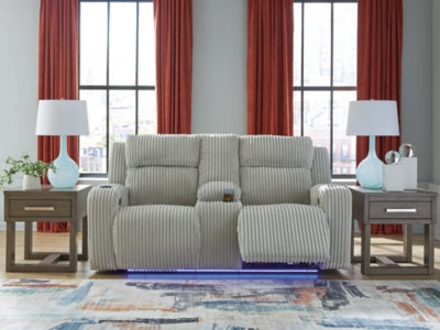 Forest Lake Power Reclining Loveseat with Console - Discount Furniture World (Burlington,NC)