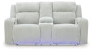 Forest Lake Power Reclining Loveseat with Console - Discount Furniture World (Burlington,NC)