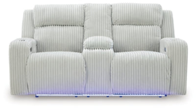Forest Lake Power Reclining Loveseat with Console - Discount Furniture World (Burlington,NC)