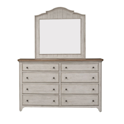 Farmhouse Reimagined Dresser & Mirror - Discount Furniture World (Burlington,NC)