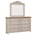 Farmhouse Reimagined Dresser & Mirror - Discount Furniture World (Burlington,NC)