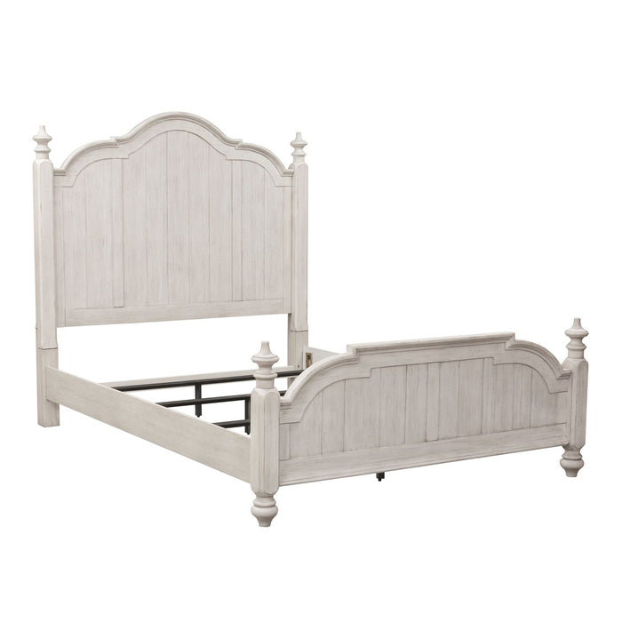Farmhouse Reimagined Queen Poster Bed - Discount Furniture World (Burlington,NC)