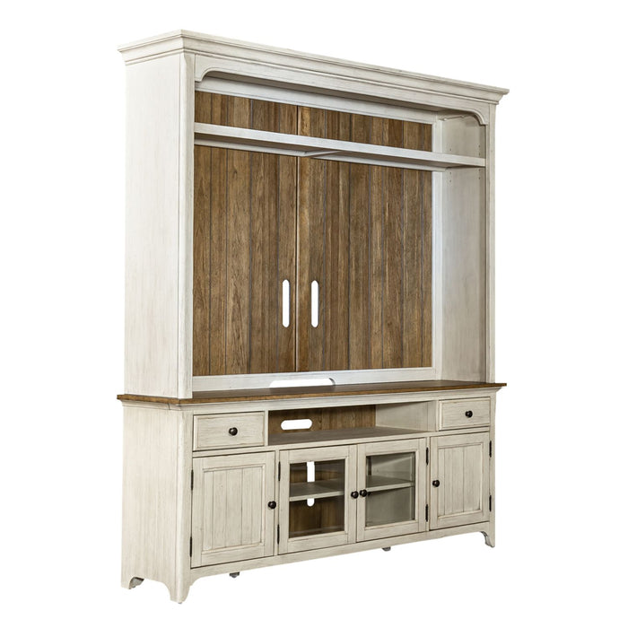 Farmhouse Reimagined Opt Entertainment Center - Discount Furniture World (Burlington,NC)
