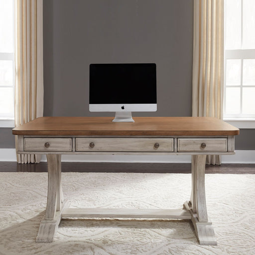 Farmhouse Reimagined 3 Piece Desk & Hutch Set - Discount Furniture World (Burlington,NC)