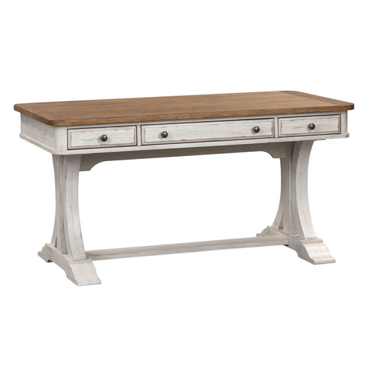 Farmhouse Reimagined Writing Desk in Antique White - Discount Furniture World (Burlington,NC)