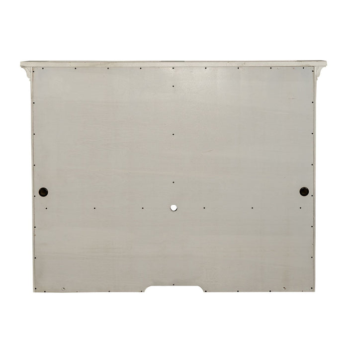 Farmhouse Reimagined Credenza Hutch in Antique White - Discount Furniture World (Burlington,NC)