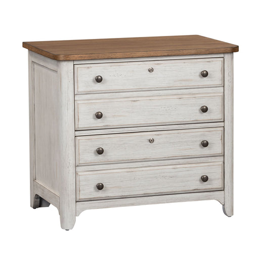 Farmhouse Reimagined Lateral File in Antique White - Discount Furniture World (Burlington,NC)