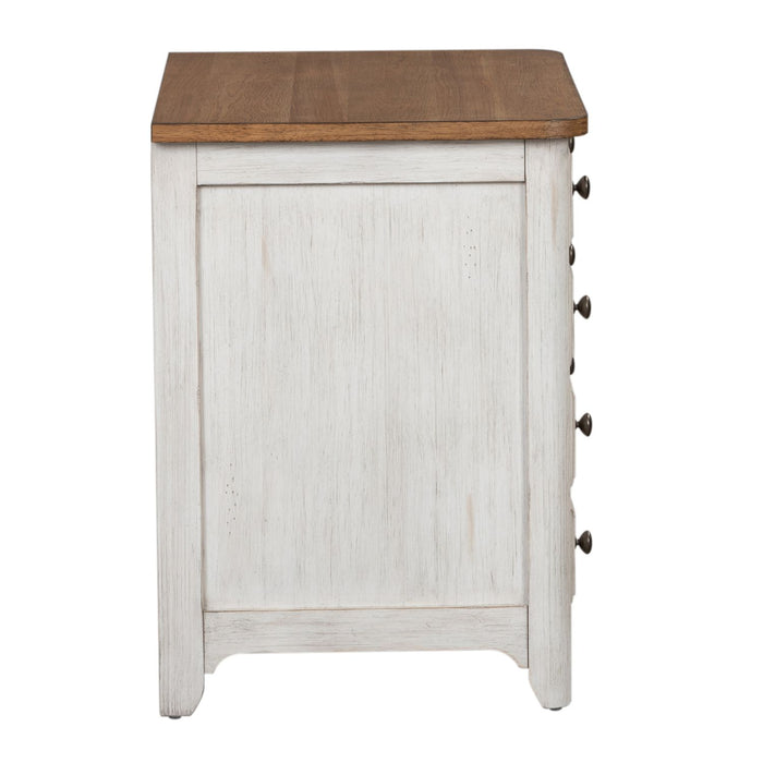 Farmhouse Reimagined Lateral File in Antique White - Discount Furniture World (Burlington,NC)