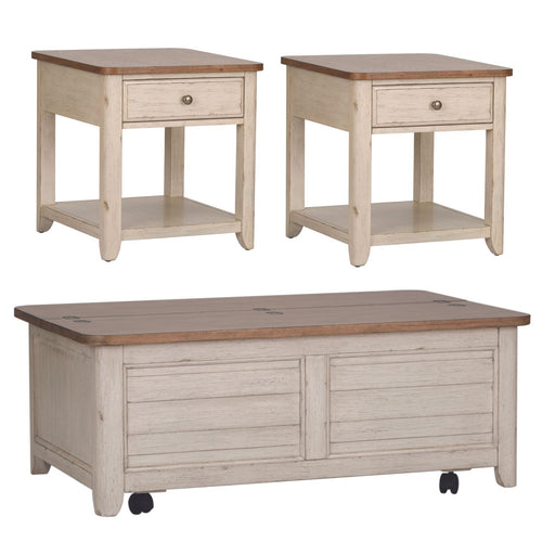 Farmhouse Reimagined Opt 3 Piece Set - Discount Furniture World (Burlington,NC)