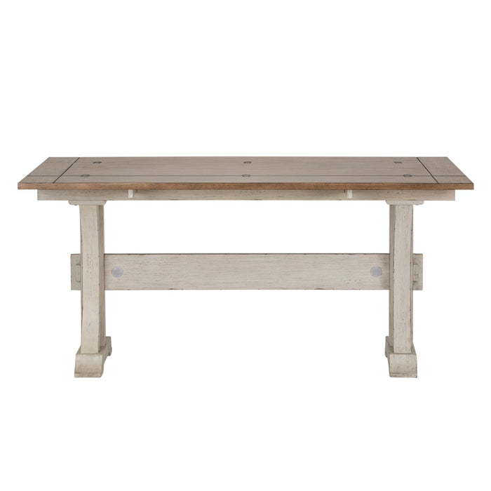 Farmhouse Reimagined Flip Lid Sofa Table in Antique White - Discount Furniture World (Burlington,NC)