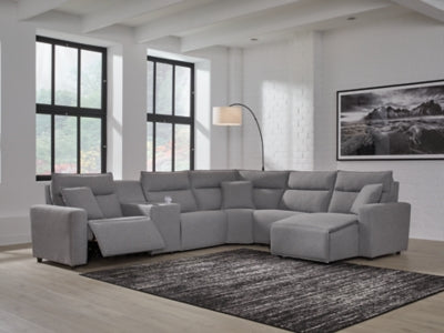 Modmax Power Reclining Sectional with Chaise - Discount Furniture World (Burlington,NC)