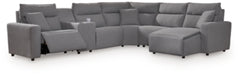 Modmax Power Reclining Sectional with Chaise - Discount Furniture World (Burlington,NC)