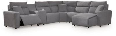 Modmax Power Reclining Sectional with Chaise - Discount Furniture World (Burlington,NC)
