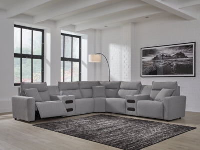 Modmax Power Reclining Sectional with Chaise - Discount Furniture World (Burlington,NC)