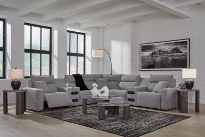 Modmax Power Reclining Sectional with Chaise - Discount Furniture World (Burlington,NC)