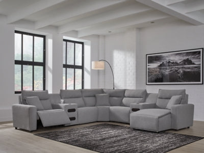 Modmax Power Reclining Sectional with Chaise - Discount Furniture World (Burlington,NC)