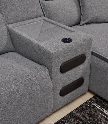 Modmax Power Reclining Sectional with Chaise - Discount Furniture World (Burlington,NC)