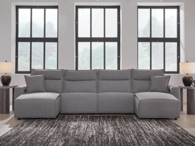Modmax Power Reclining Sectional with Chaise - Discount Furniture World (Burlington,NC)