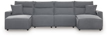 Modmax Power Reclining Sectional with Chaise - Discount Furniture World (Burlington,NC)