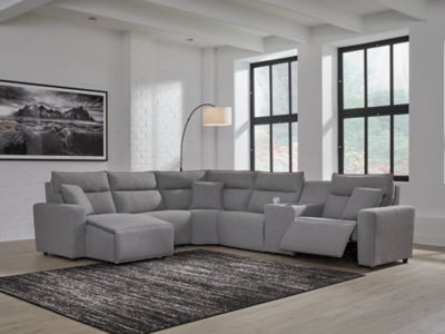 Modmax Power Reclining Sectional with Chaise - Discount Furniture World (Burlington,NC)