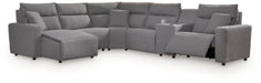 Modmax Power Reclining Sectional with Chaise - Discount Furniture World (Burlington,NC)