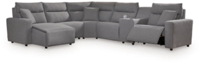 Modmax Power Reclining Sectional with Chaise - Discount Furniture World (Burlington,NC)