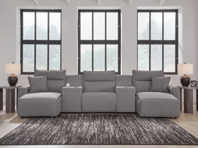 Modmax Power Reclining Sectional with Chaise - Discount Furniture World (Burlington,NC)