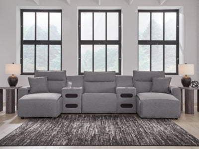 Modmax Power Reclining Sectional with Chaise - Discount Furniture World (Burlington,NC)