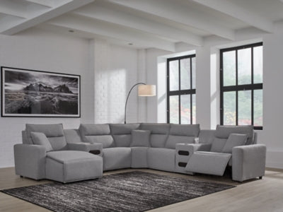 Modmax Power Reclining Sectional with Chaise - Discount Furniture World (Burlington,NC)