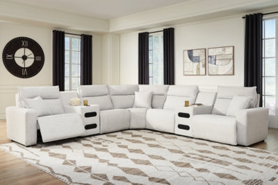 Modmax II Power Reclining Sectional with Audio Consoles - Discount Furniture World (Burlington,NC)