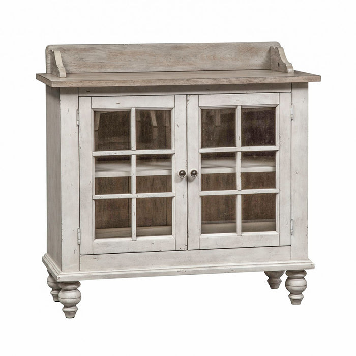 Whitney Server in Weathered Gray - Discount Furniture World (Burlington,NC)
