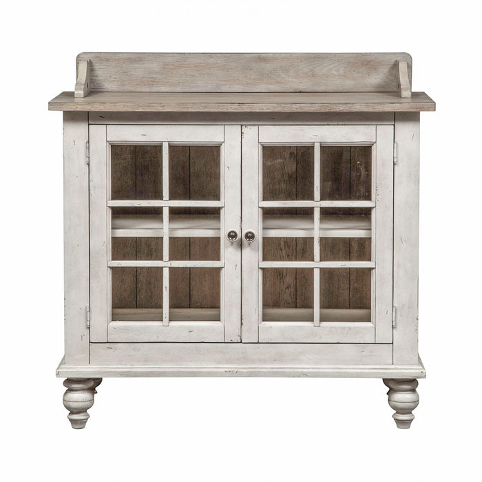 Whitney Server in Weathered Gray - Discount Furniture World (Burlington,NC)