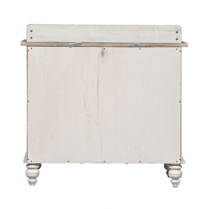 Whitney Server in Weathered Gray - Discount Furniture World (Burlington,NC)