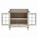 Whitney Server in Weathered Gray - Discount Furniture World (Burlington,NC)