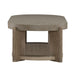 Affinity Oval Cocktail Table in Dusty Taupe with Concrete Top - Discount Furniture World (Burlington,NC)