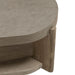 Affinity Oval Cocktail Table in Dusty Taupe with Concrete Top - Discount Furniture World (Burlington,NC)