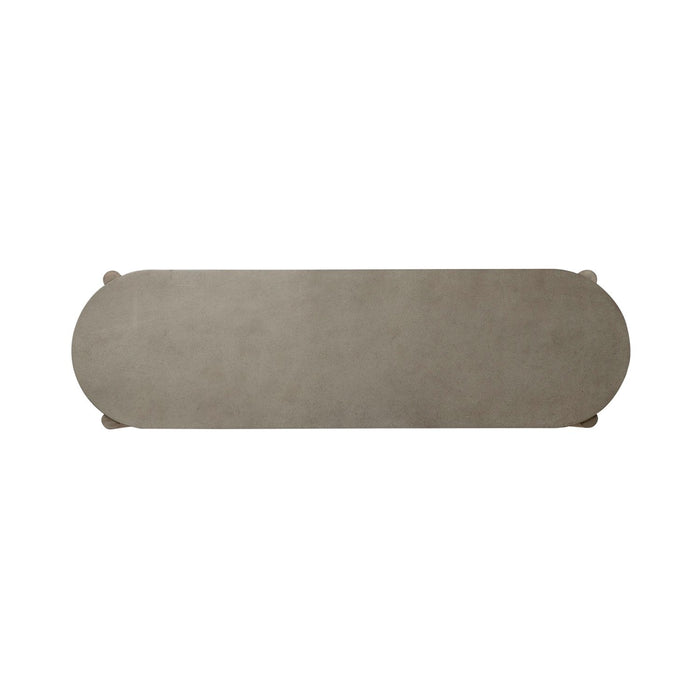 Affinity Sofa Table in Dusty Taupe with Concrete Top - Discount Furniture World (Burlington,NC)