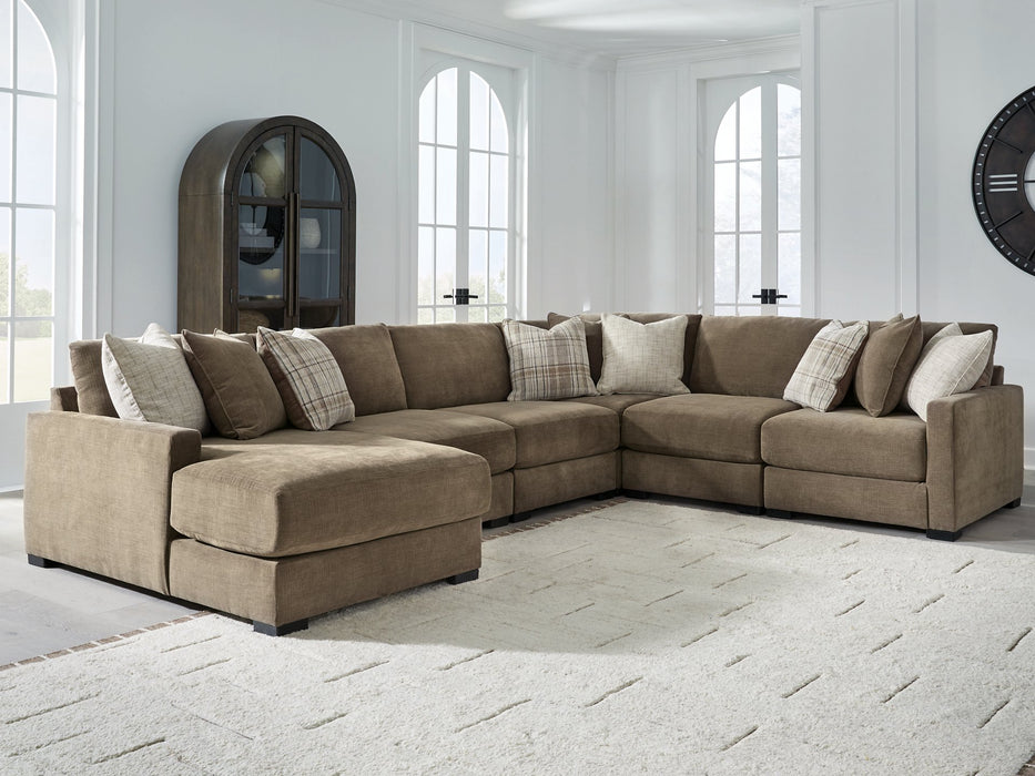 Camellia-Court Sectional with Chaise - Discount Furniture World (Burlington,NC)