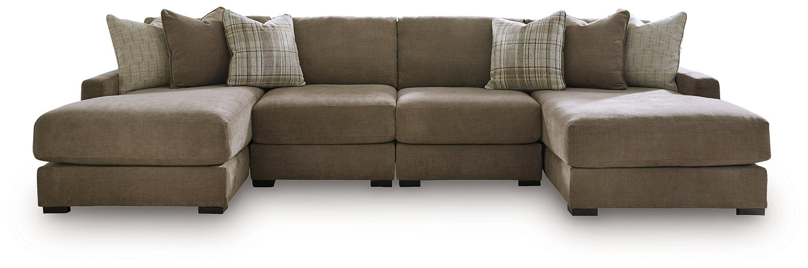 Camellia-Court Double Chaise Sectional - Discount Furniture World (Burlington,NC)
