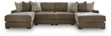 Camellia-Court Double Chaise Sectional - Discount Furniture World (Burlington,NC)