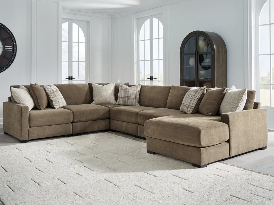 Camellia-Court Sectional with Chaise - Discount Furniture World (Burlington,NC)